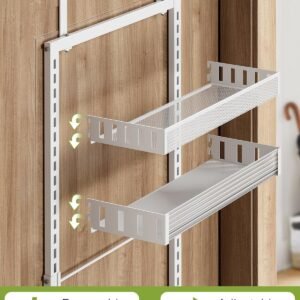 71Ym2GU5yNL._AC_SL1500_.jpg 8-Tier Over-the-Door Pantry Organizer – Large Wall-Mount Spice & Storage Rack, 2-in-1 Heavy-Duty Adjustable Metal Baskets